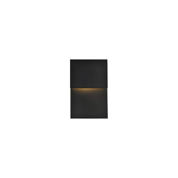 Raine Integrated LED wall sconce in black