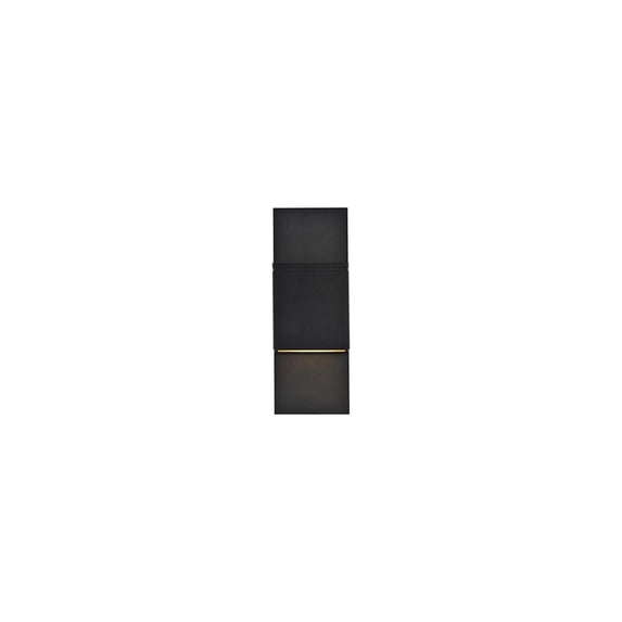 Raine Integrated LED wall sconce in black