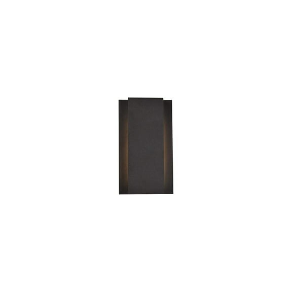 Raine Integrated LED wall sconce in black