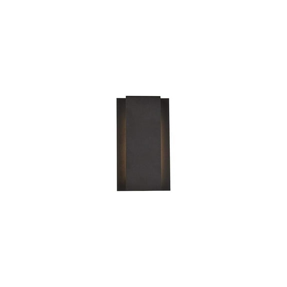 Raine Integrated LED wall sconce in black
