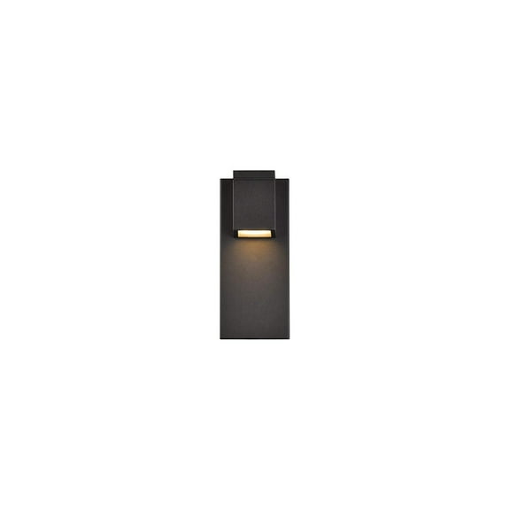 Raine Integrated LED wall sconce in black