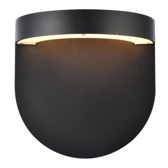 Raine Integrated LED wall sconce in black