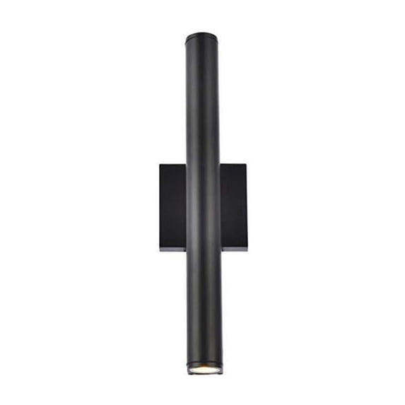 Raine Integrated LED wall sconce in black