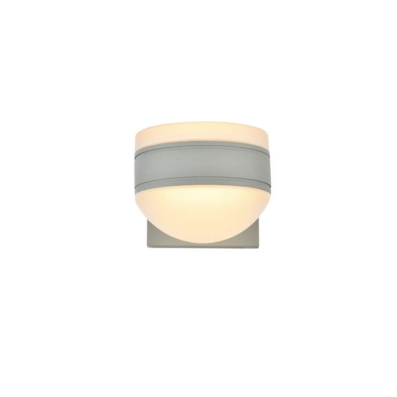Raine Integrated LED wall sconce in silver