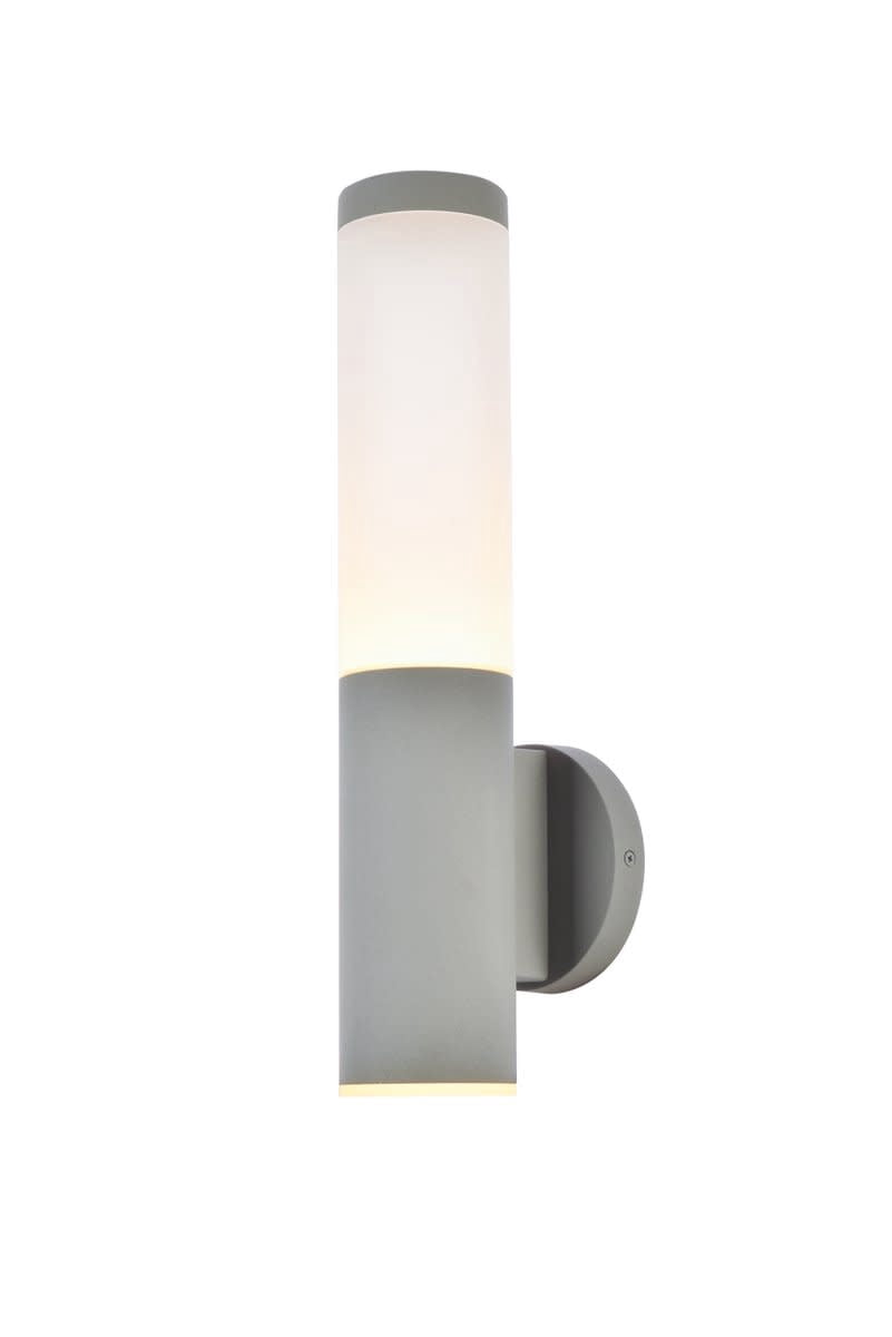 Raine Integrated LED wall sconce in silver