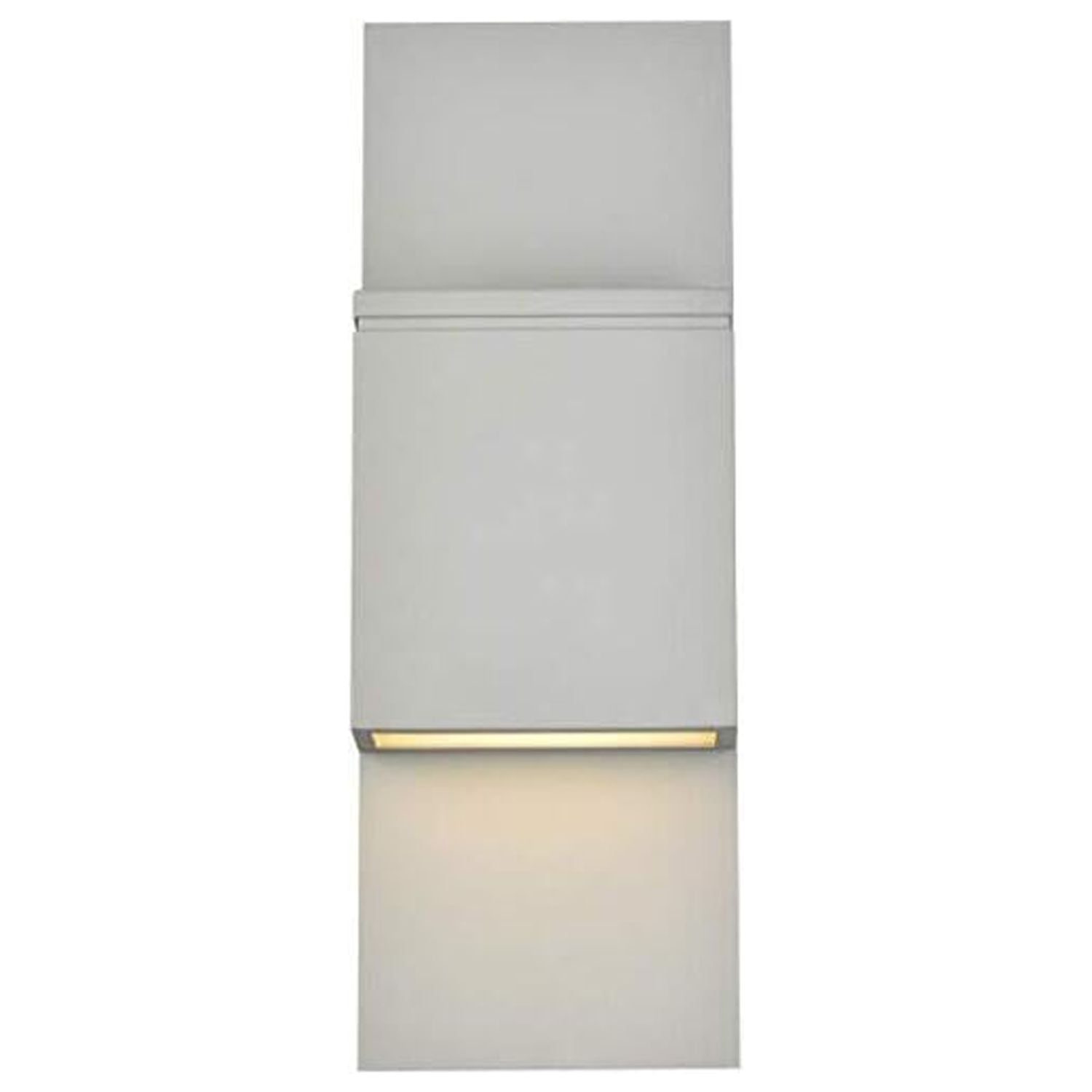 Raine Integrated LED wall sconce in silver