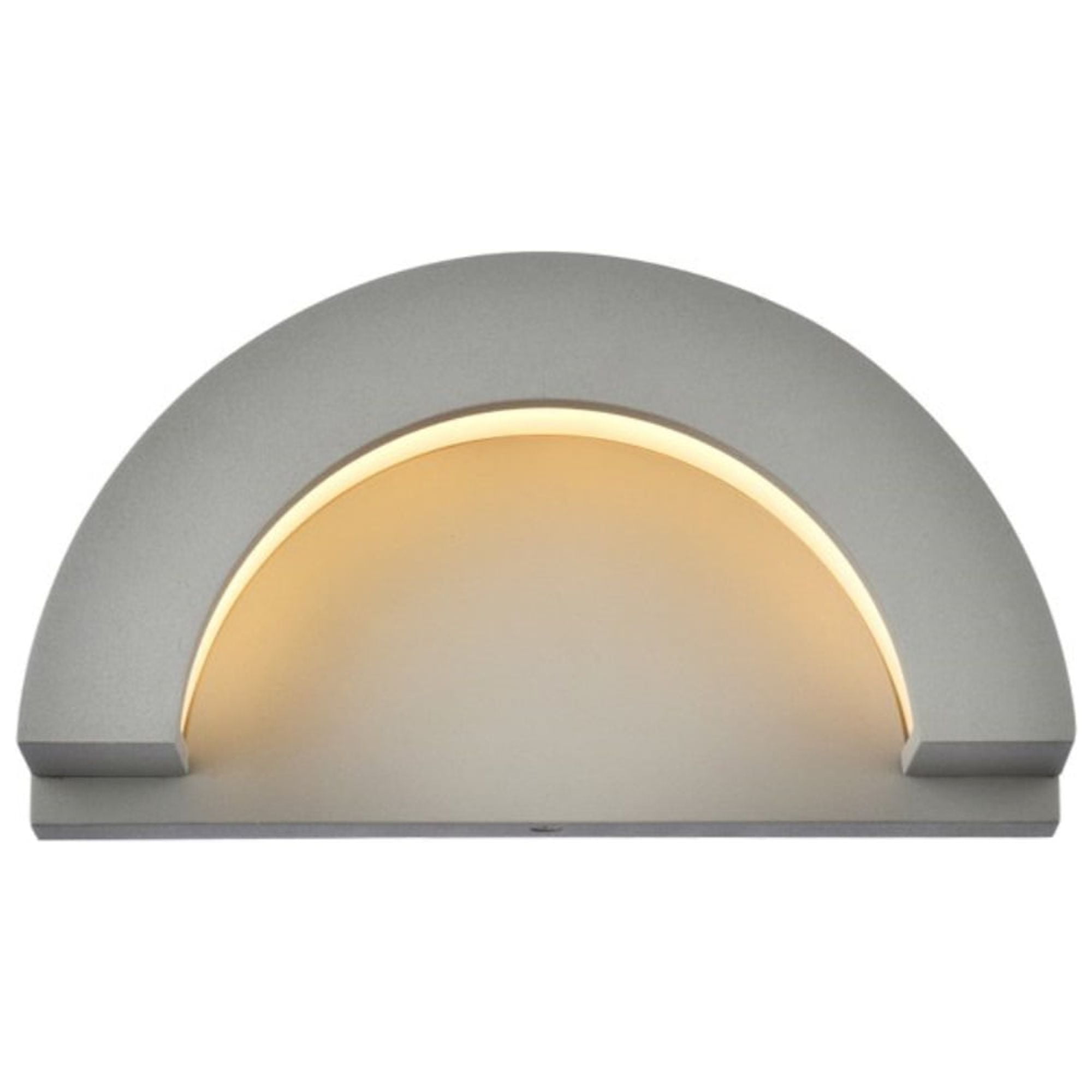 Silver Dimmable LED Wall Sconce with Aluminum and Iron