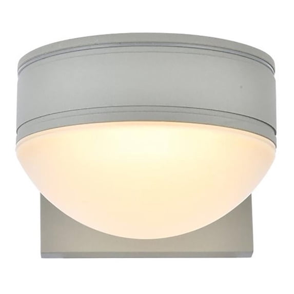 Raine Integrated LED wall sconce in silver