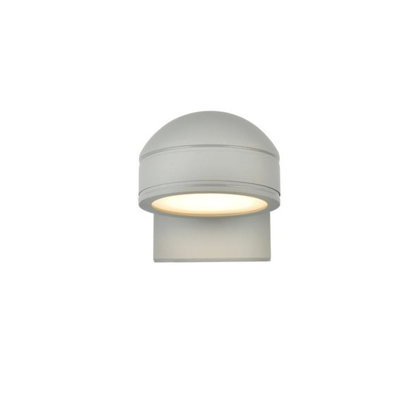 Raine Integrated LED wall sconce in silver