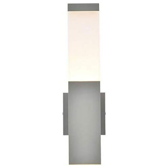 Raine Integrated LED wall sconce in silver