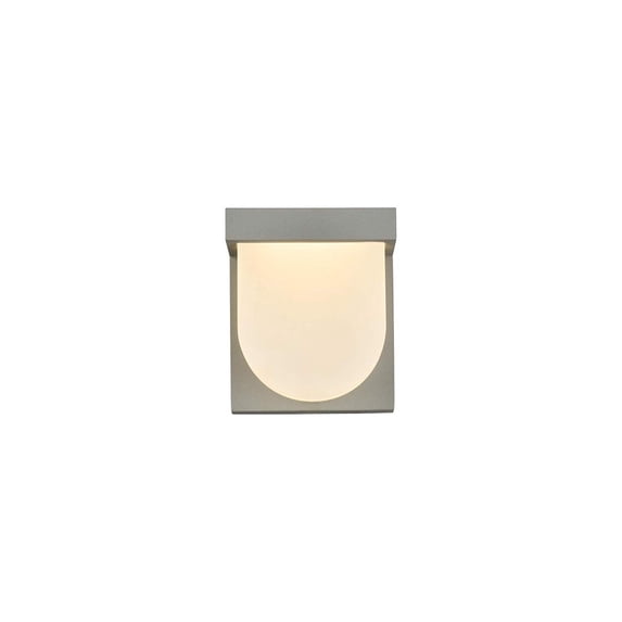 Raine Integrated LED wall sconce in silver
