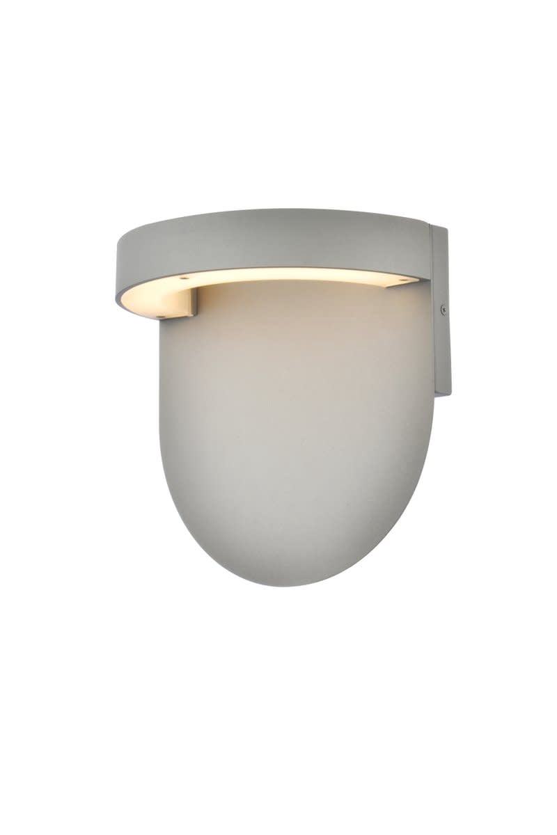 Raine Integrated LED wall sconce in silver