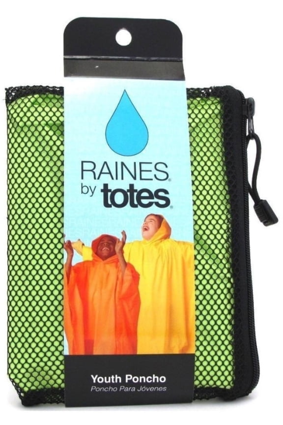 s Rain Poncho Youth Size Assorted Colors