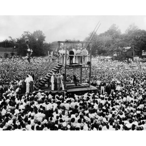 Rainey Bethea Moments After He Is Hanged In Owensboro History (24 x 18)