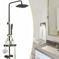 thumbnail image 1 of Rainfall Shower Head Combo w/Mixer Valve Kit Wall Mount Shower Faucet Set System, 1 of 12
