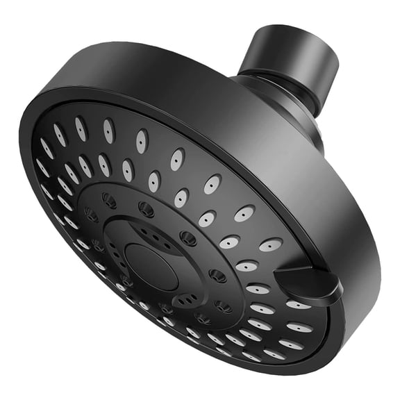 Rainfall Showerhead Round Rain Fall Showerheads 4 Inches ABS Adjustable Angle Bathroom Showerhead