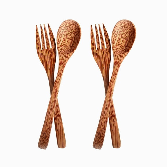 Rainforest Bowls Coconut Wood Utensils 2-Pack