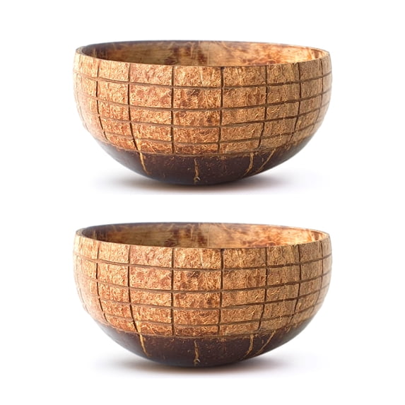 Rainforest Bowls Grid Coconut Bowl 2-Pack