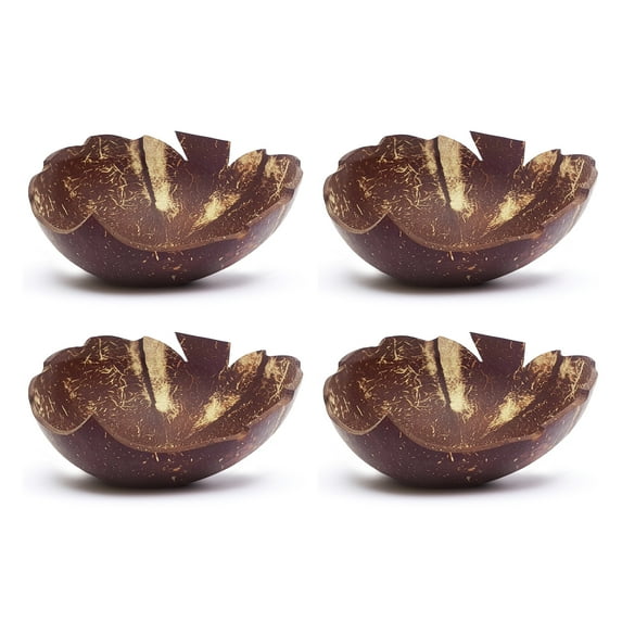 Rainforest Bowls Leaf Coconut Bowl 4-Pack