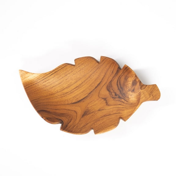 Rainforest Bowls Leaf Teak Wood Plate