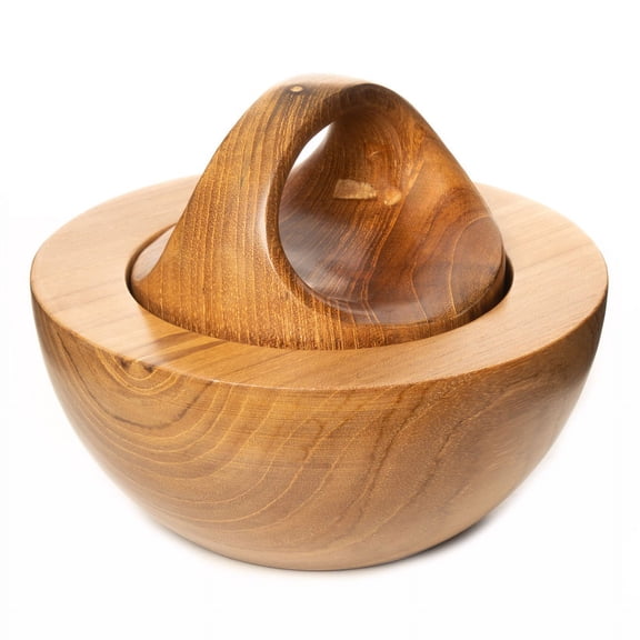 Rainforest Bowls Mini Round Mortar and Pestle with Handle