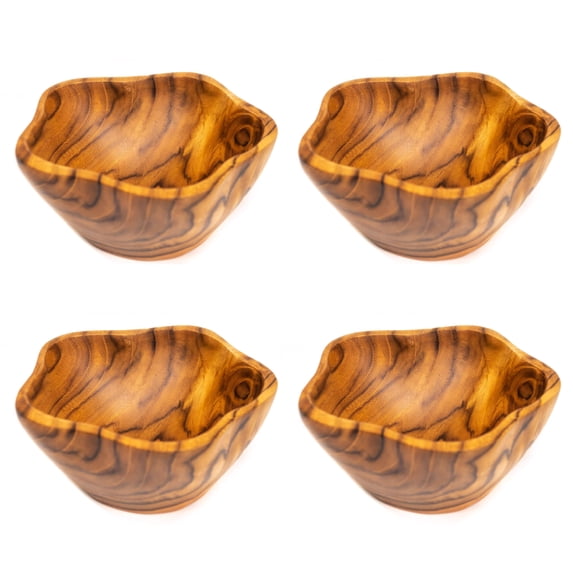 Rainforest Bowls Star Teak Wood Bowl 4-Pack