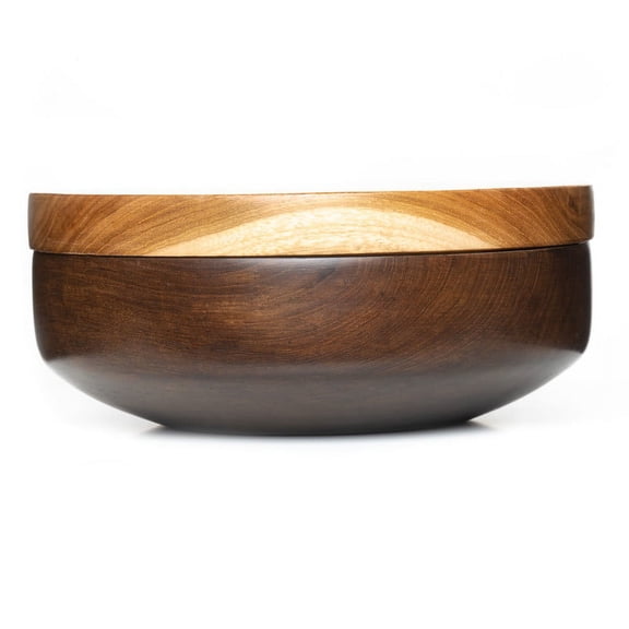 Rainforest Bowls Two-Toned Mushiwan Wooden Bowl - Jumbo