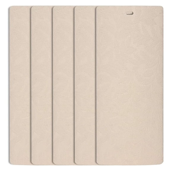 Rainforest Cream Vertical Blind Texture Slats Sliding Door 94.5 Qty 5 Pack