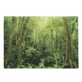 thumbnail image 1 of Rainforest Cutting Board, Tropical Rainforest Landscape Malaysia Asia Green Tree Trunks Uncultivated Wood Print, Decorative Tempered Glass Cutting and Serving Board, Large Size, Green, by Ambesonne, 1 of 1