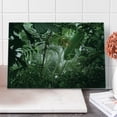 thumbnail image 1 of Rainforest Cutting Board, Tropical Rainforest Preservation Humidity Palm Tree Wild Environment Misty Nature, Decorative Tempered Glass Cutting and Serving Board, Large Size, Green, by Ambesonne, 1 of 5