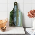 thumbnail image 1 of Rainforest Cutting Board, Rainforest Waterfalls in Kanchanaburi Thailand Summer Travel Exotic Lands, Tempered Glass Cutting and Serving Board, Wine Bottle Shape, Green Brown Grey, by Ambesonne, 1 of 1
