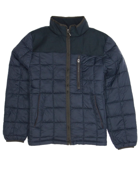 Men's Water Resistant Thermolite Insulated Jacket (Large, Navy)