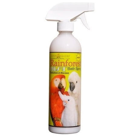 Rainforest Mist Bath Spray for Cockatoos and Macaws 17oz