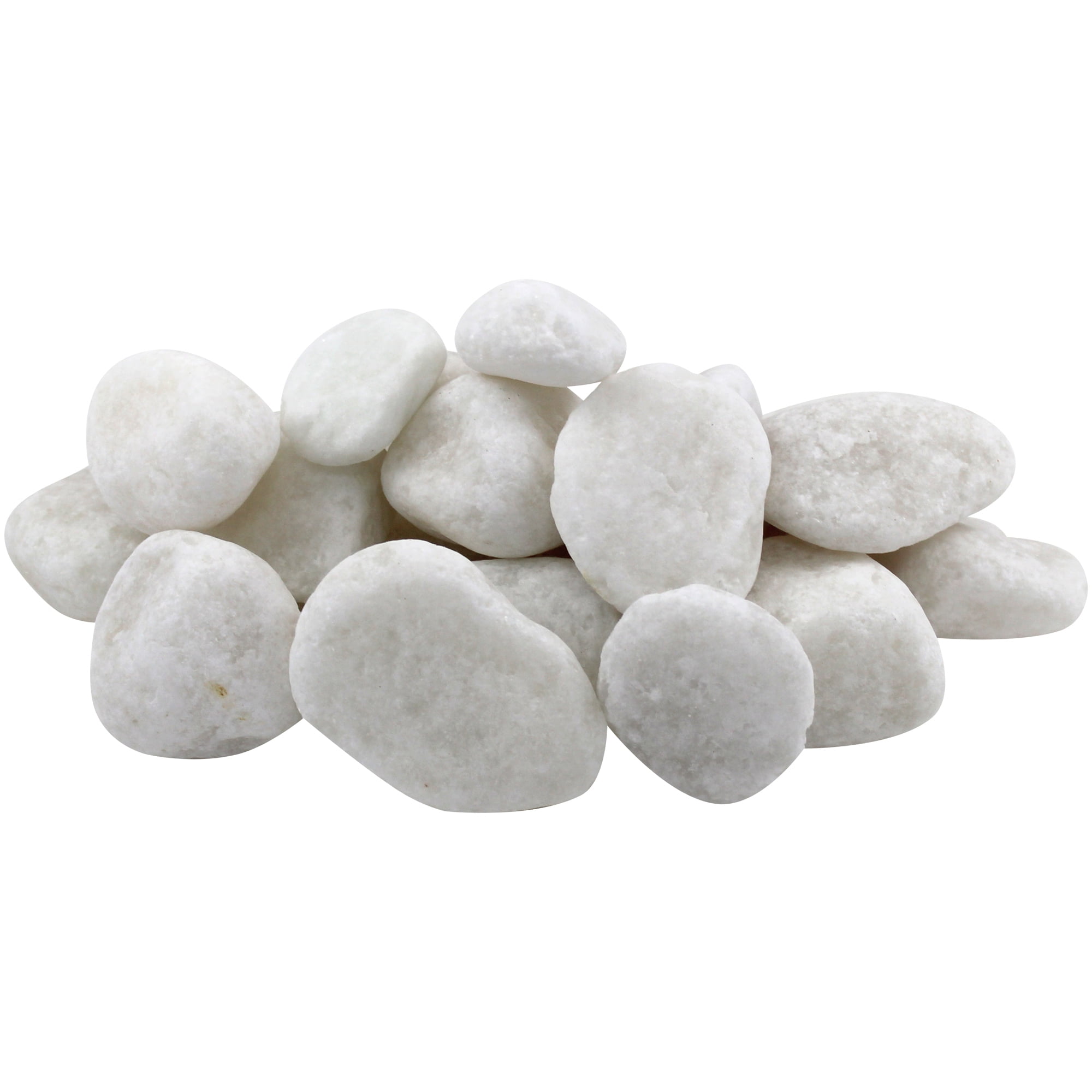 Rainforest, Outdoor Decorative Stone, Natural Stone, White, 1-2", 1620lbs.