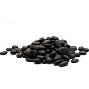 Rainforest, Outdoor Decorative Stone, Polished Pebbles, Black, 1, 20lbs.