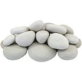 thumbnail image 1 of Rainforest, Outdoor Decorative Stones, Caribbean Beach Pebbles, White, 1-3", 30lbs., 1 of 6