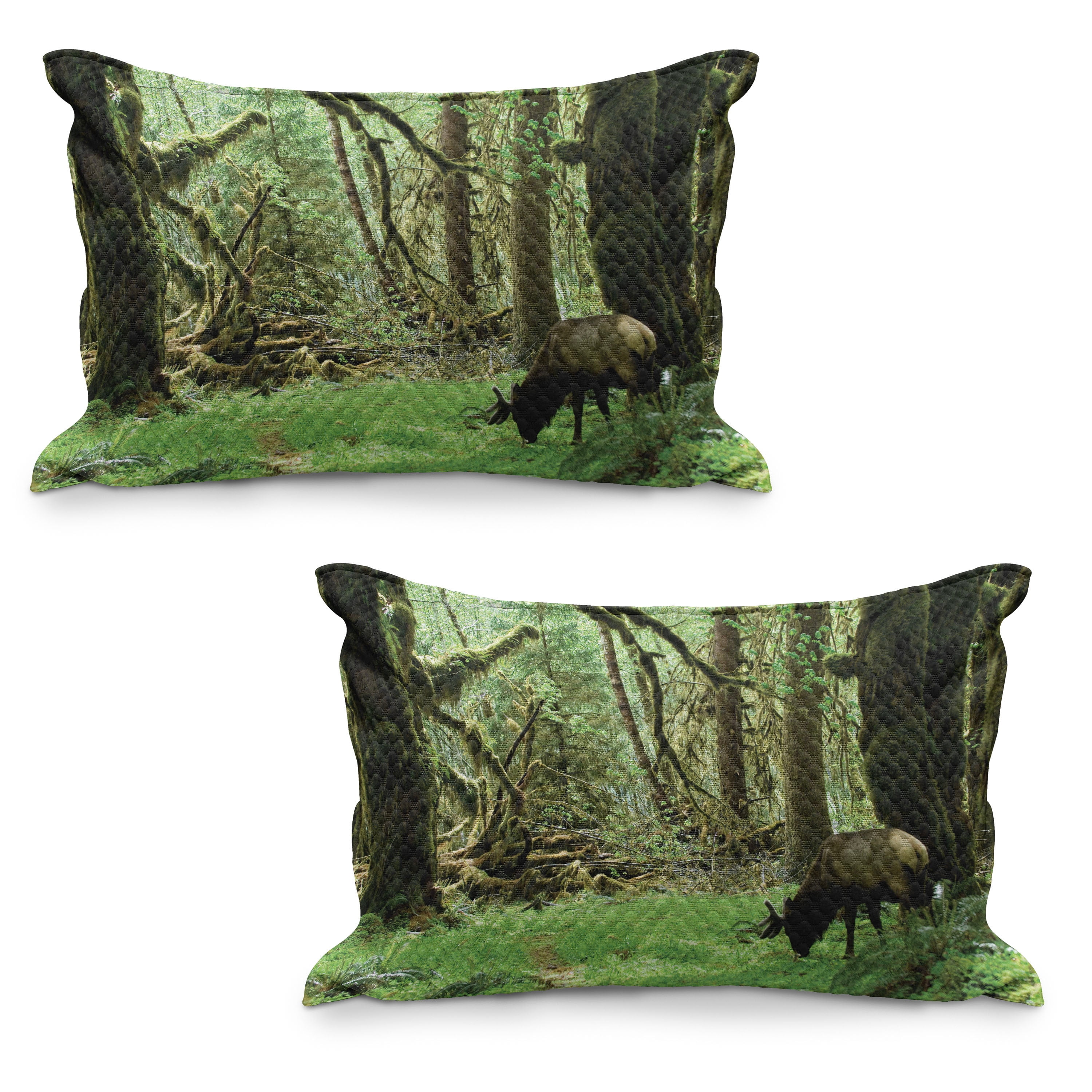 Mountain River Elk Quilted Pillow Case NCU0LDH281