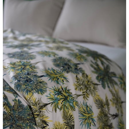 Rainforest-.Recycled Plastic/Sustainable Cotton Twin Duvet Cover Set Including 1 Sham.Made in Green by Oeko-Tex.