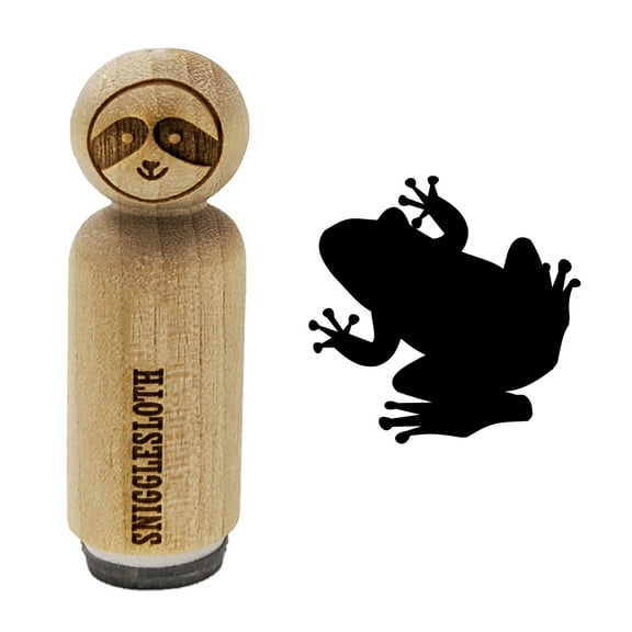 Rainforest Tree Frog Solid Rubber Stamp for Scrapbooking Crafting Stamping - Mini 1/2 Inch