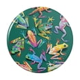 thumbnail image 1 of Rainforest Tree Frogs Rainbow Sticky Fingers Kitchen Refrigerator Locker Button Magnet, 1 of 6