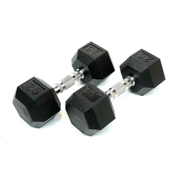 RainforestBasics Rubber Encased Hex Dumbbell Hand Weight