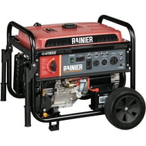 Rainier 12000 Peak Watt Dual Fuel, Gas and Propane, Portable Generator with Electric Start, Transfer Switch Ready