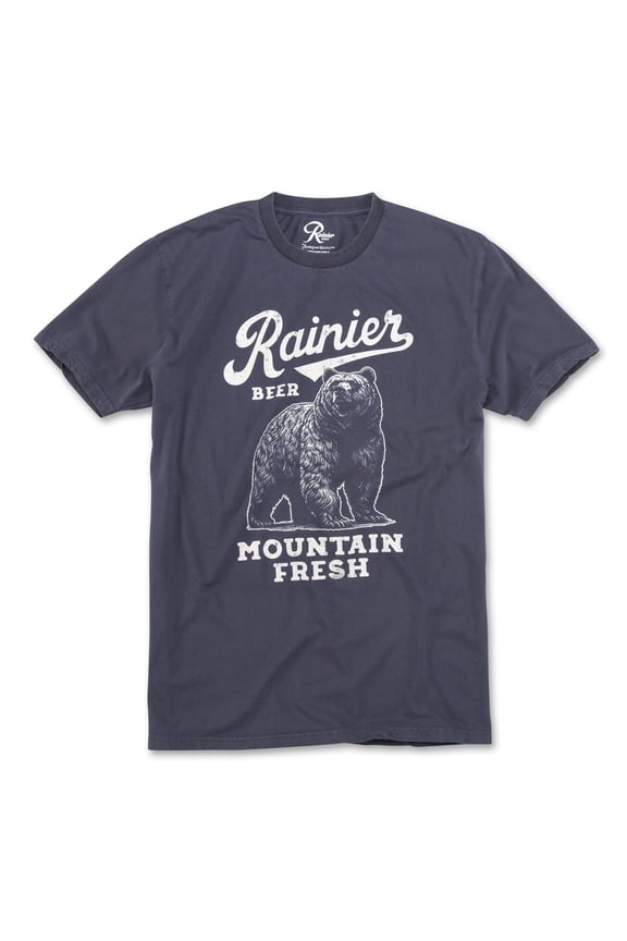 Beer Mountain Fresh Bear Navy T-Shirt-Large