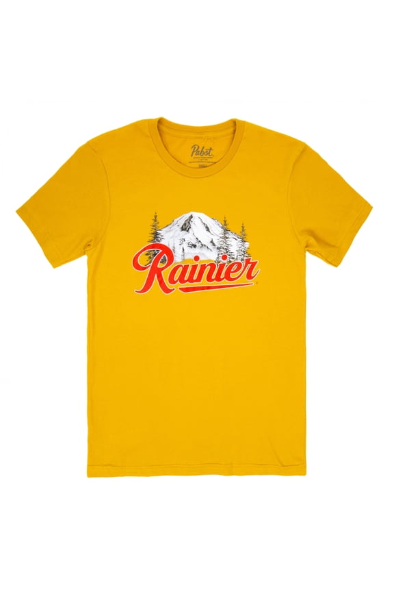 Beer Mountain Logo Yellow T-Shirt-XLarge
