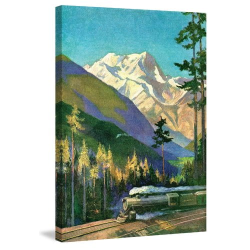 "Rainier Natl Park" Painting Print on Wrapped Canvas