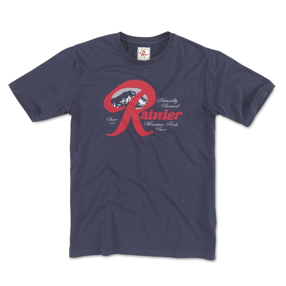 Rainier Naturally Brewed Classic Logo T-Shirt-XLarge