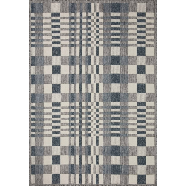 Rainier Oriental Ivory / Denim 2'-3" x 7'-7" Runner Rug