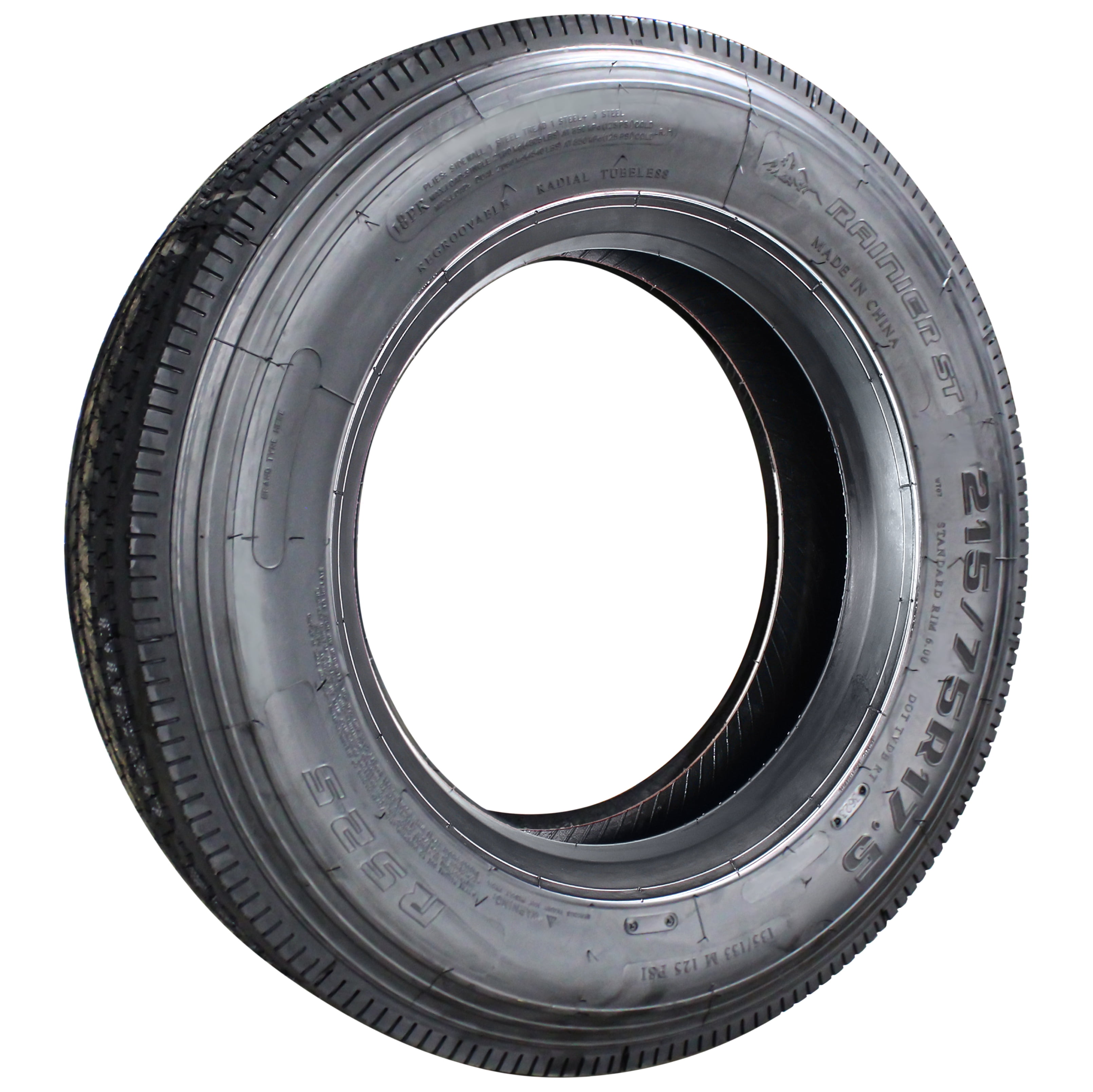 eCustomrim Radial Trailer Tire ST215/75R17.5 17.5 Inch Load H - 6 Year Warranty