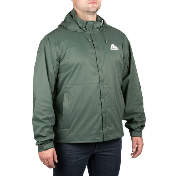 Rainier Waterproof Breathable Hooded Rain Coat (Unisex M)