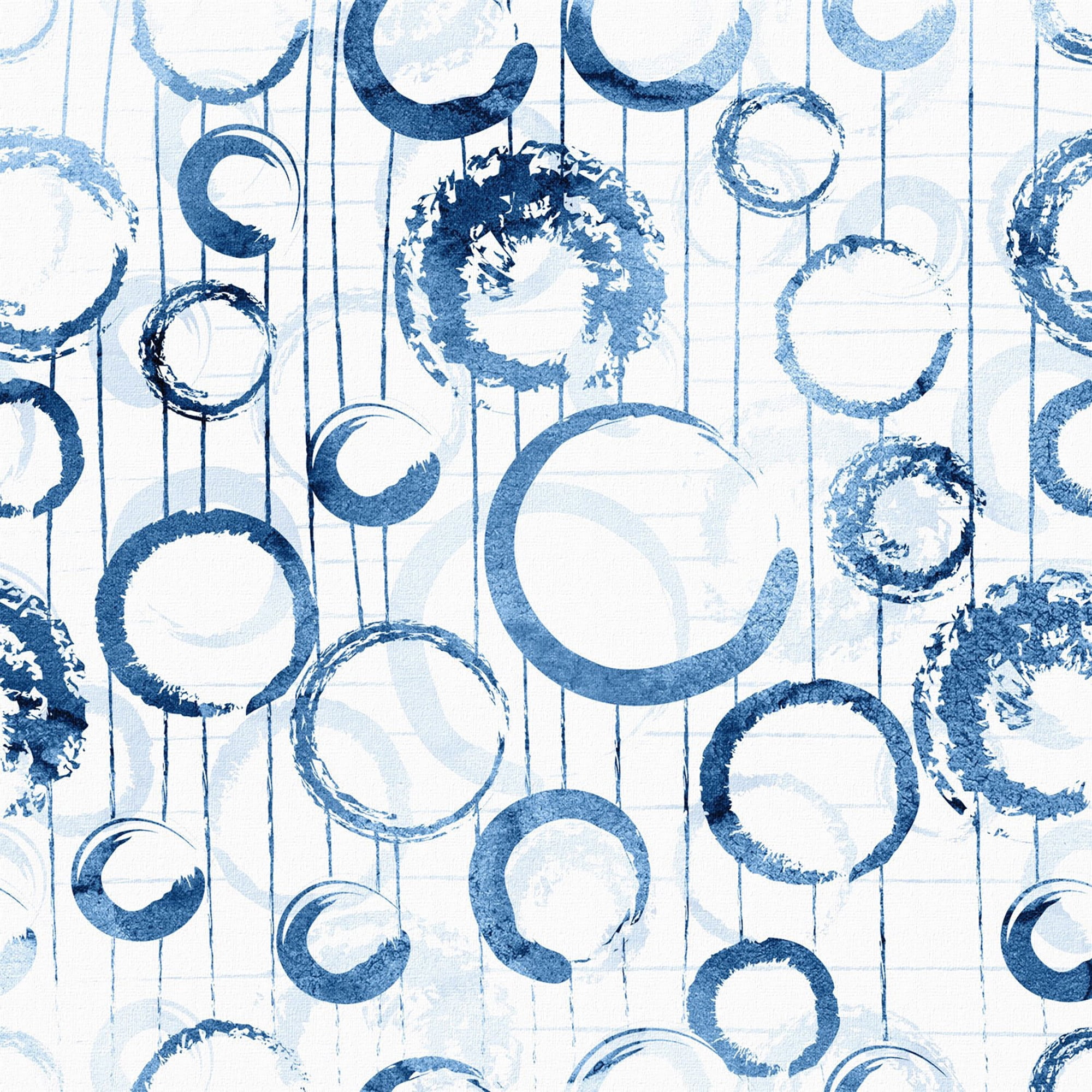 "Raining Circles" Painting Print on Wrapped Canvas